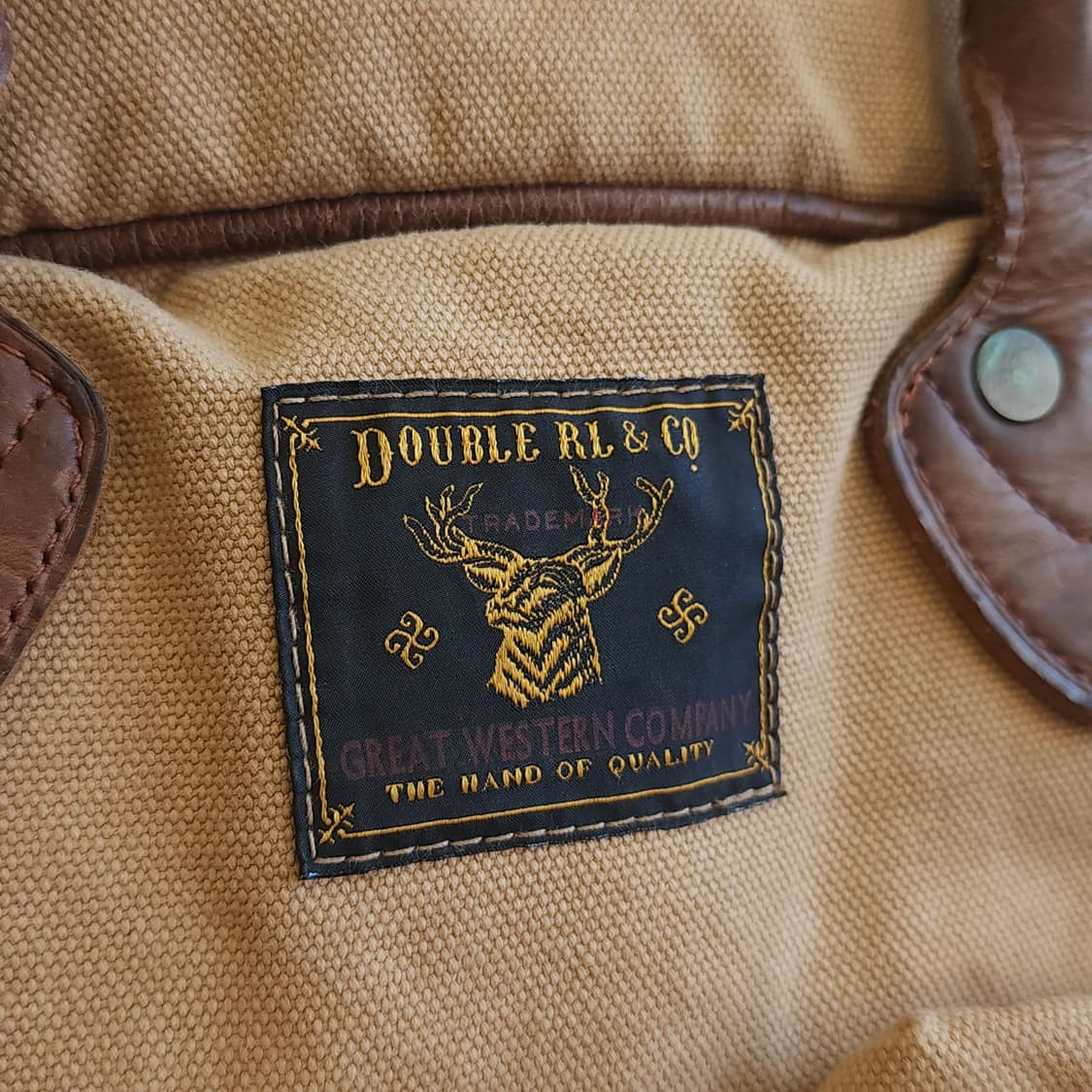 더블알엘 브리프 케이스 캔버스 레더 메신져백 상품이미지4