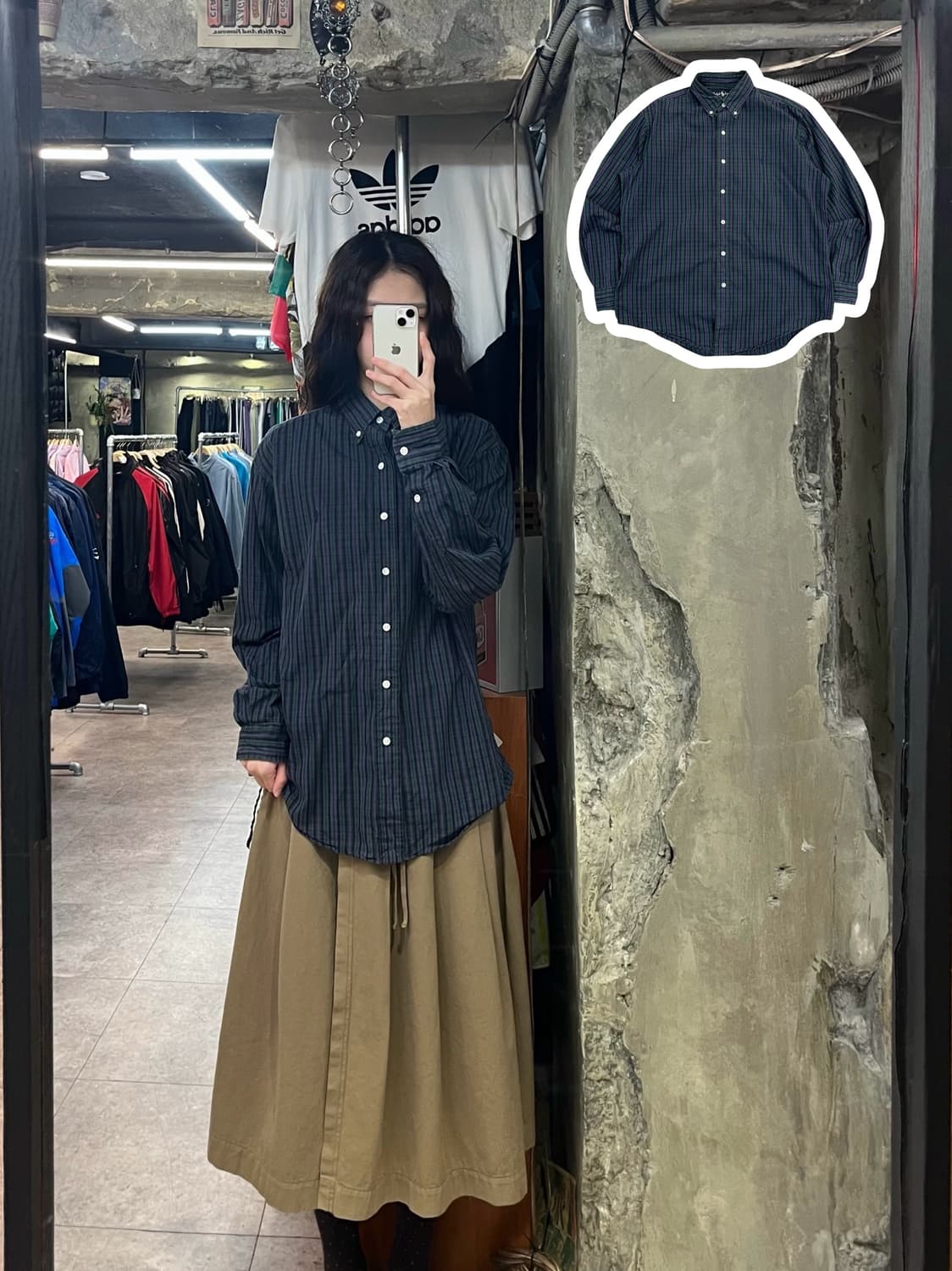 폴로 랄프로렌 체크 셔츠 퍼플 95 #csz2831 상품이미지1