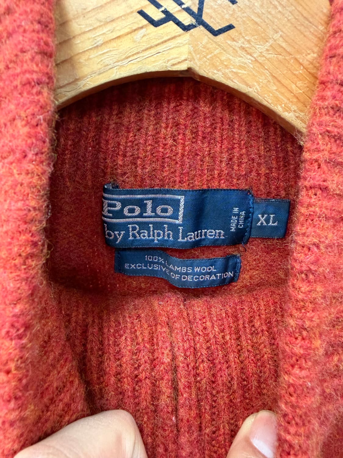 정품) 폴로랄프로렌 여성 하프집업 니트 XL 상품이미지6