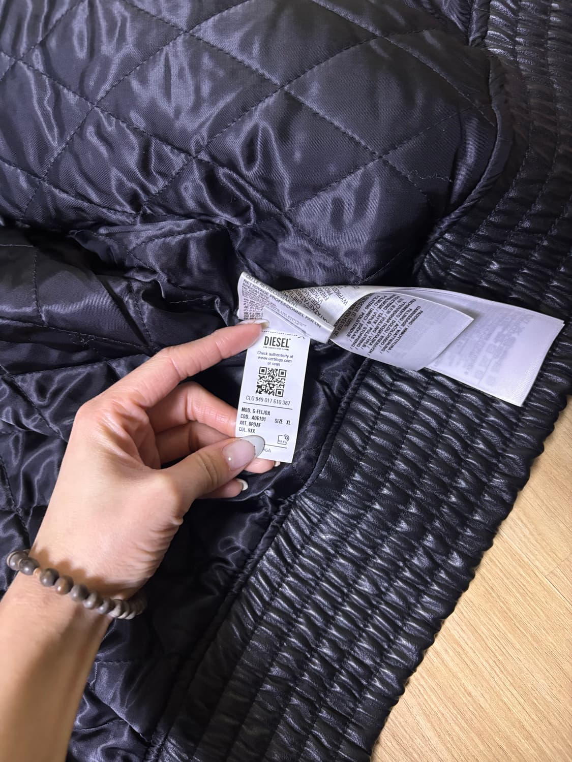 디젤 가죽 블루종 자켓(택없는 새상품) 상품이미지6