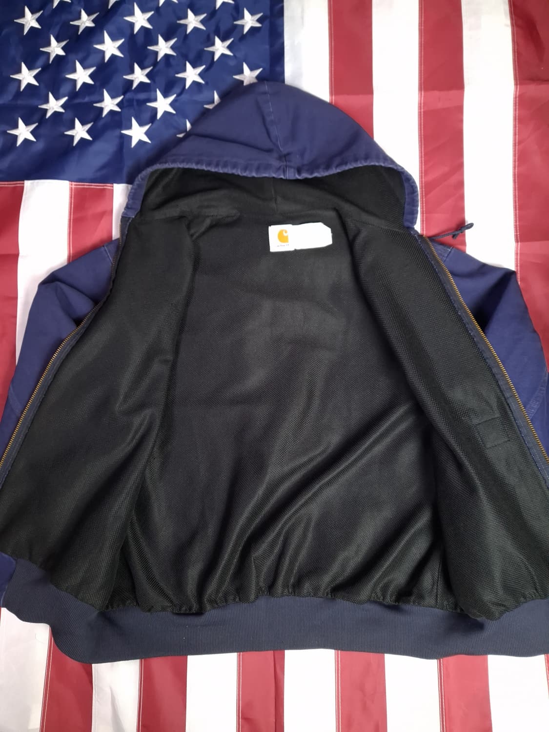 오리지날 구형 미국제조 칼하트 덕액티브 후드자켓 상품이미지7