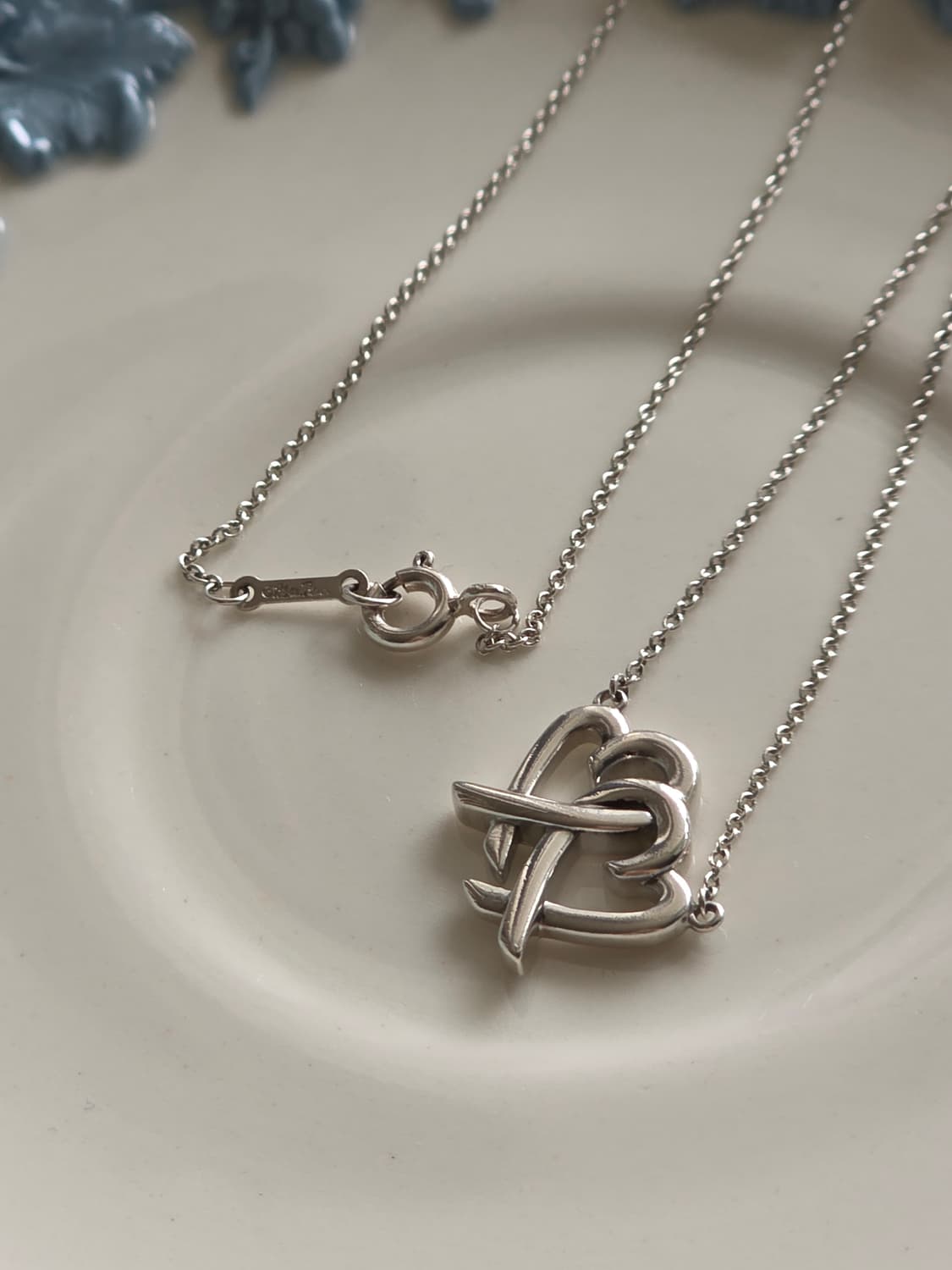 티파니앤코 팔로마 피카소 더블 러빙하트 실버925 목걸이 상품이미지3