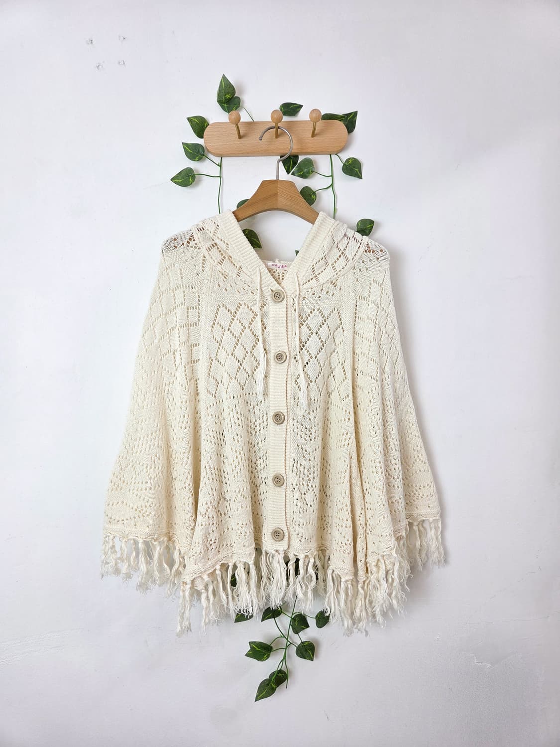 후드 케이프 가디건 상품이미지1