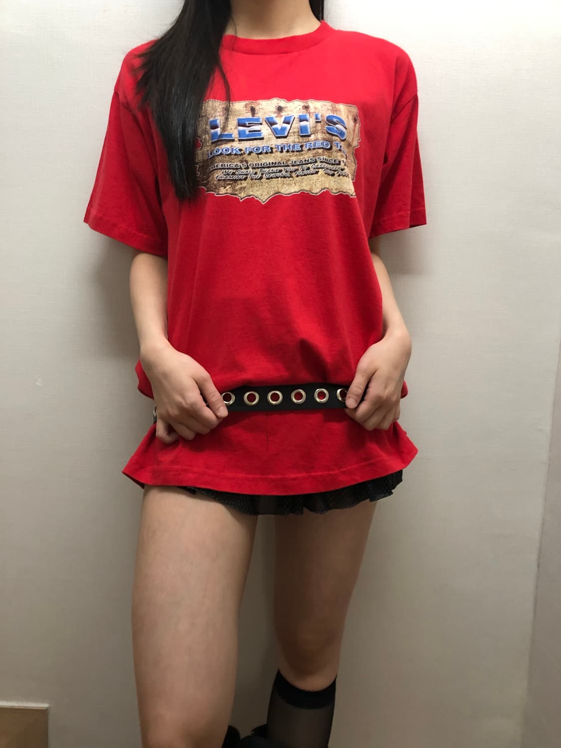 빈티지 리바이스 레드 반팔 상품이미지6