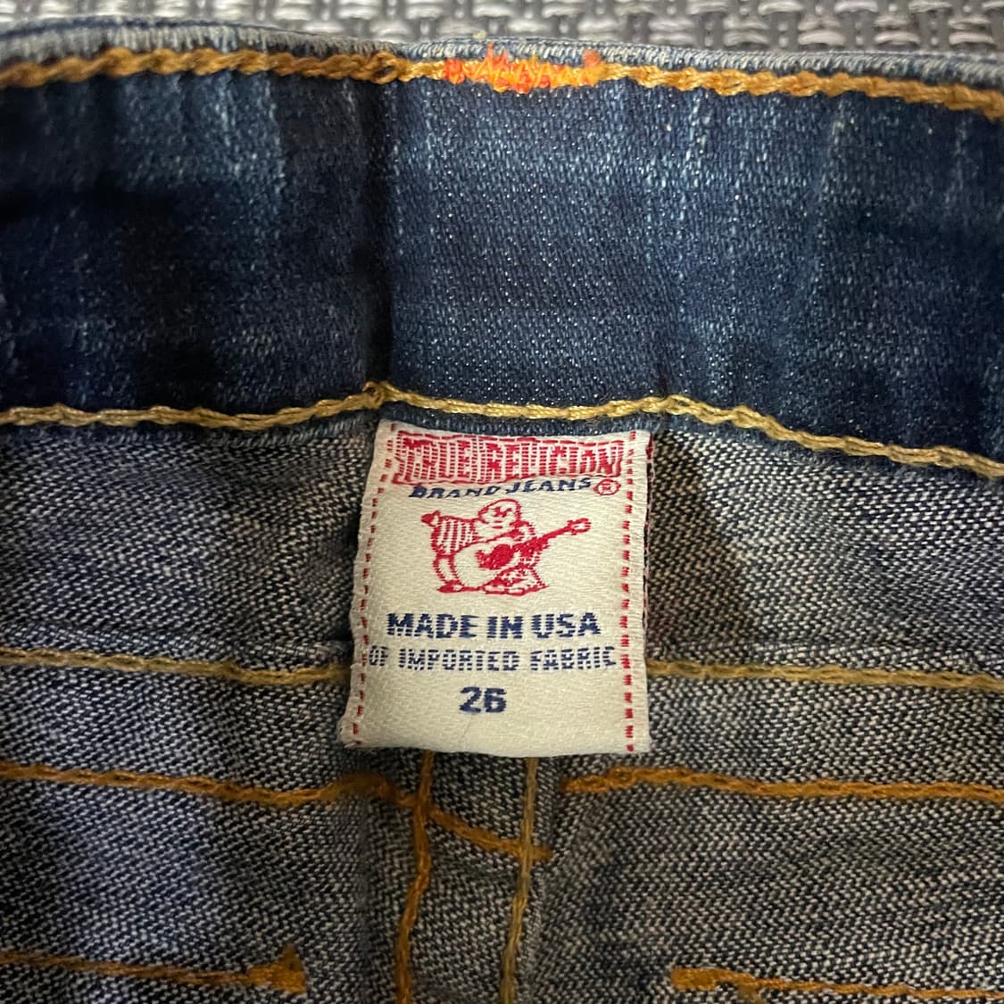 [새상품] (26) 트루릴리젼 진청 워싱 스티치 데님 팬츠 부츠컷 상품이미지5