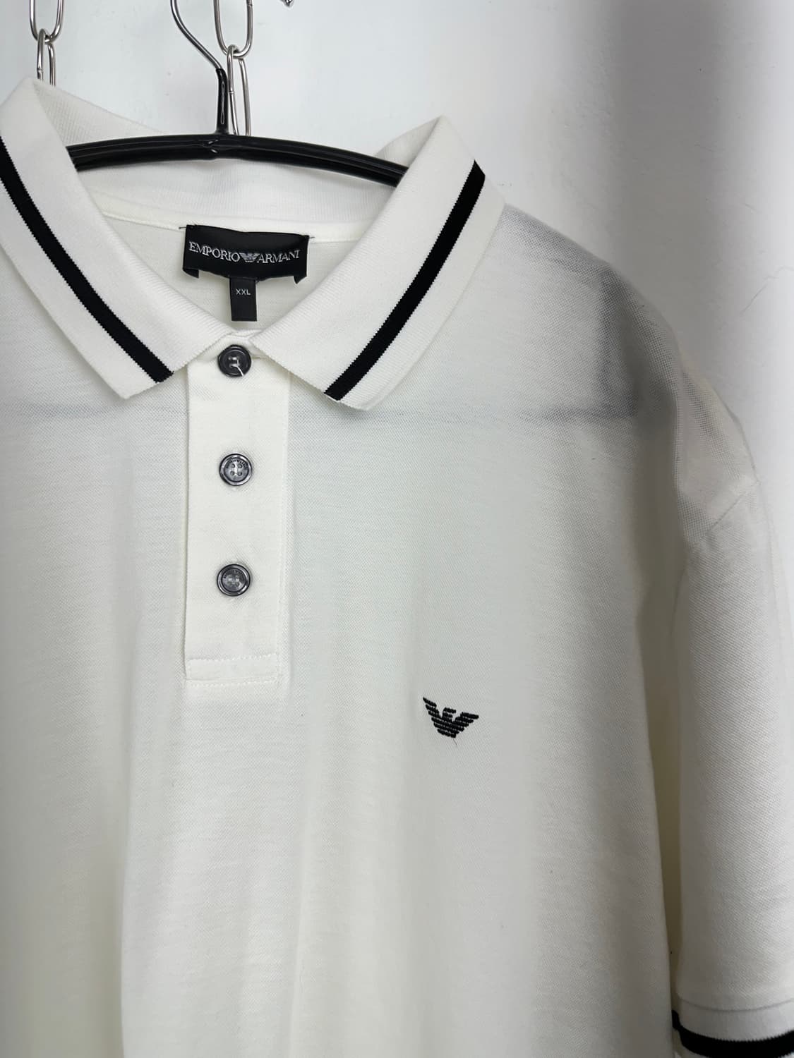 Emporio Armani Eagle Logo Piqué Polo Shi 상품이미지4
