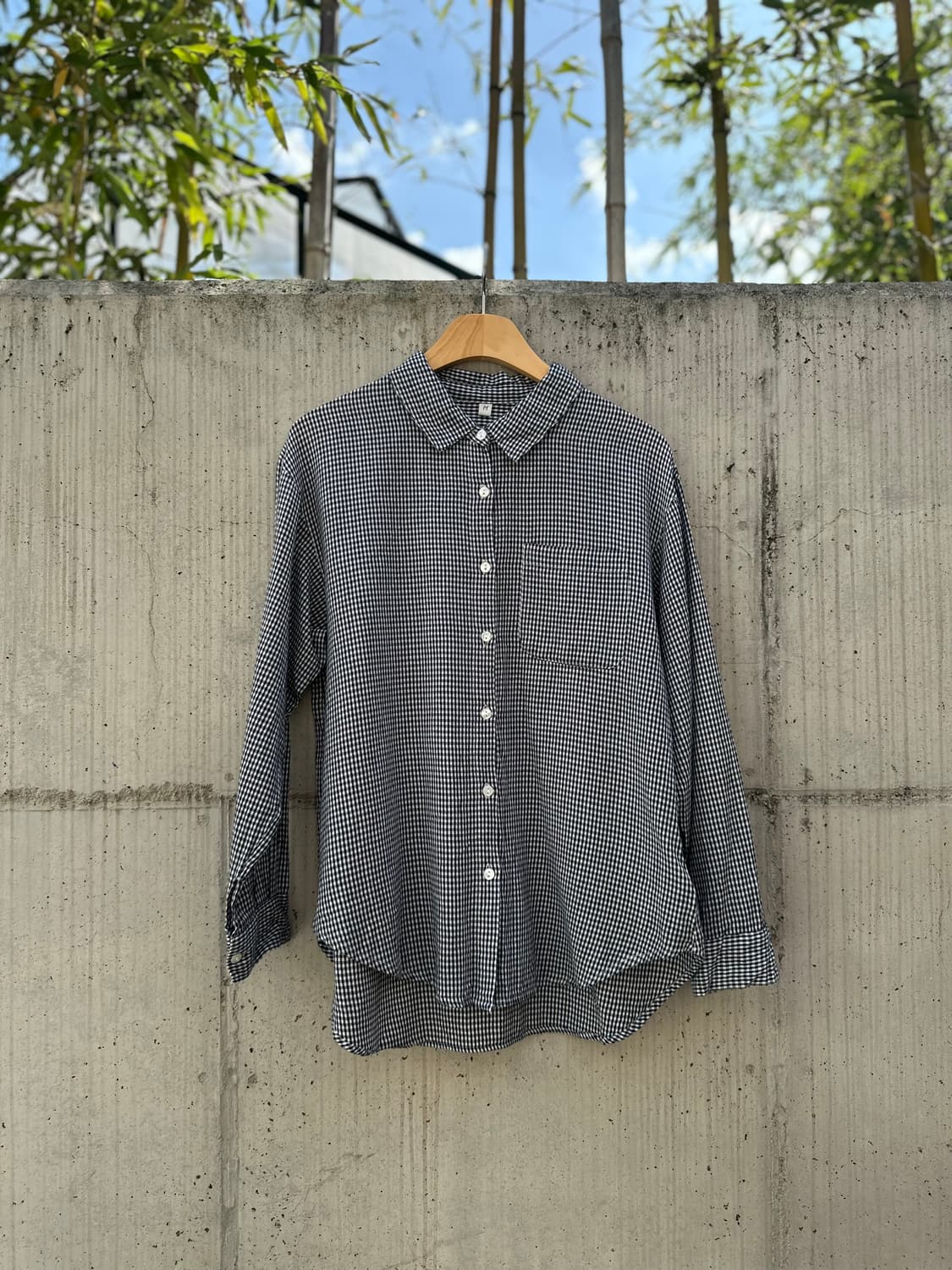 Japenese vintage 포켓 체크 셔츠 상품이미지1