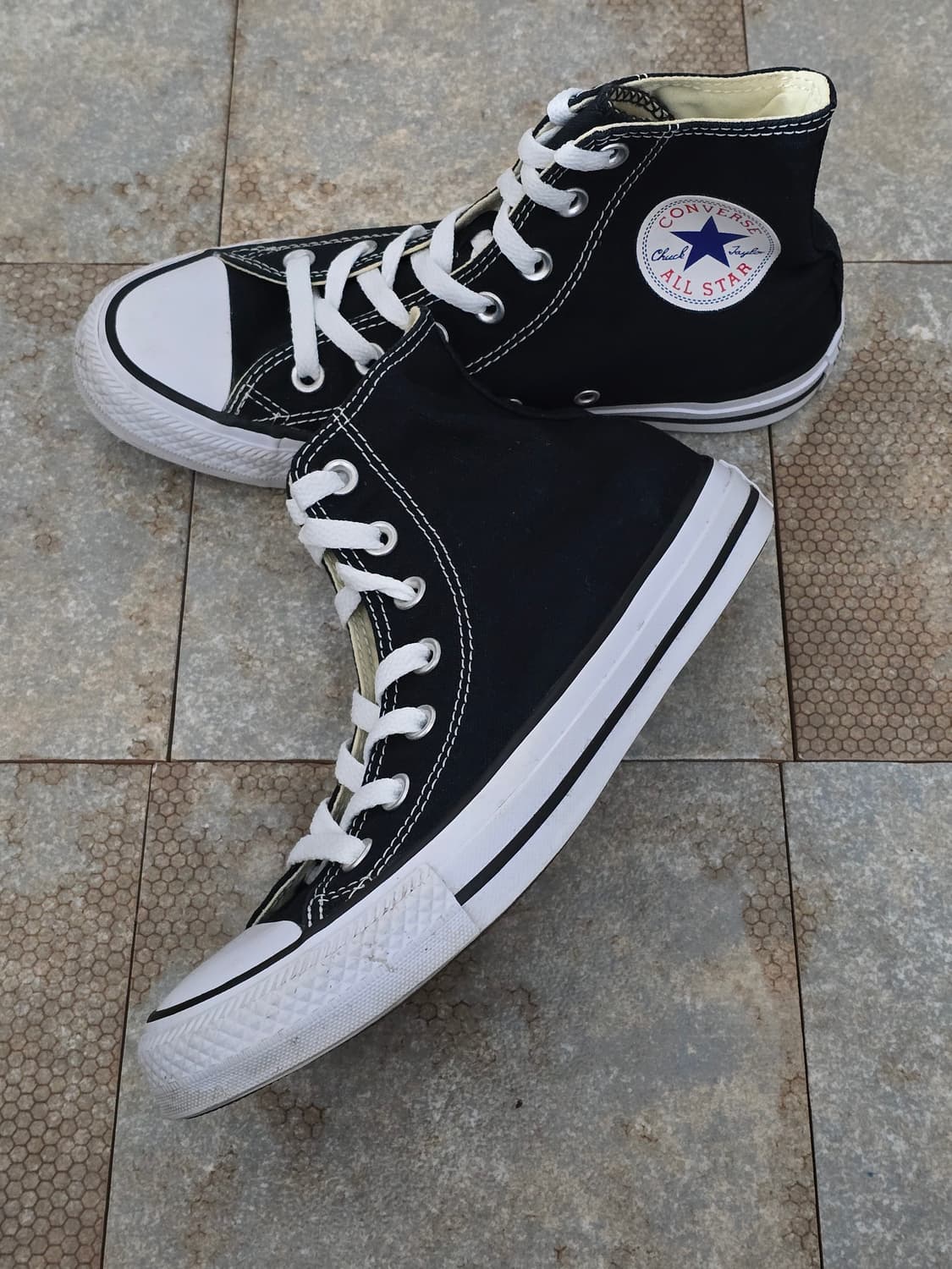 (245)컨버스 척테일러 올스타 하이 검흰 상품이미지3