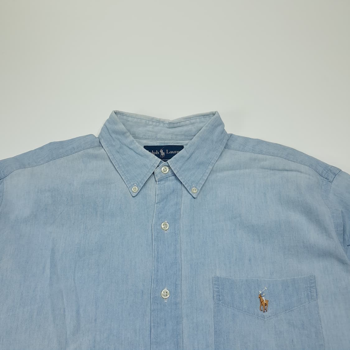 CL493 L 폴로 00s 코튼 멀티포니 샴브레이 셔츠 남방 상품이미지2