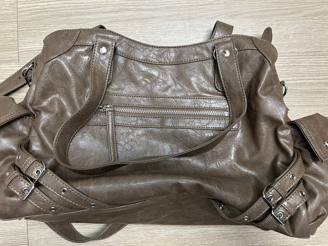 DEINET STUD POKET BIG BAG IN KHAKI 상품이미지2