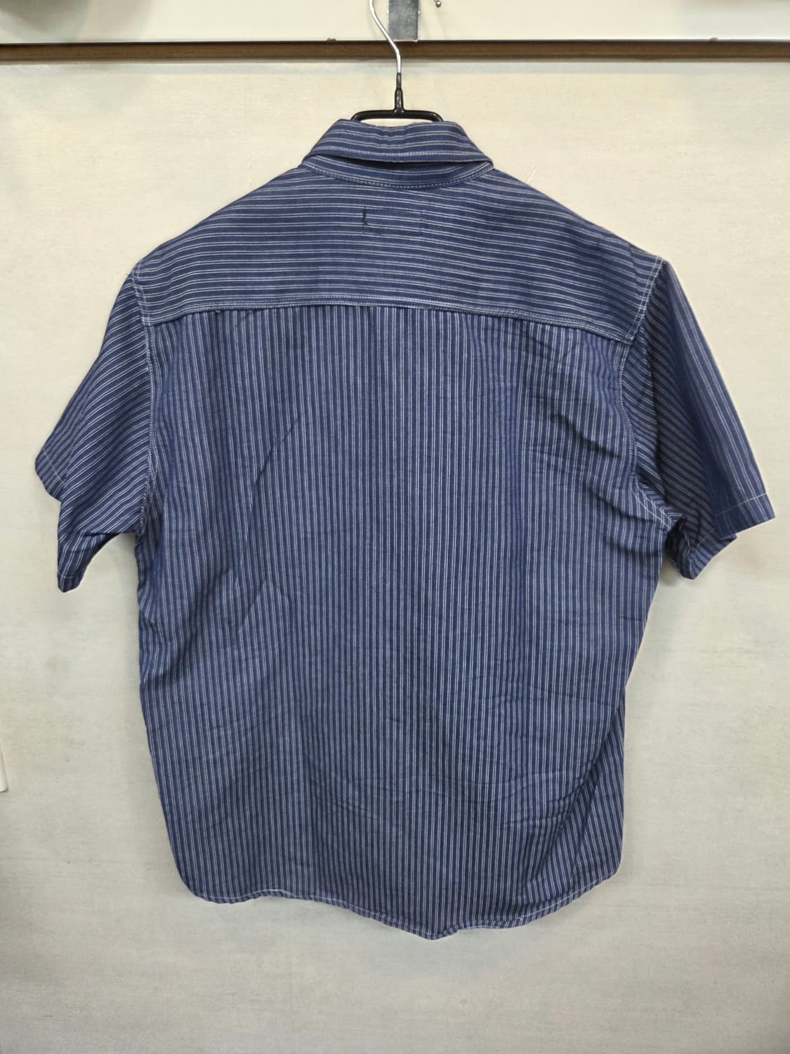 스몰버드 아메카지 스트라이프 데님셔츠 반팔 L 상품이미지2