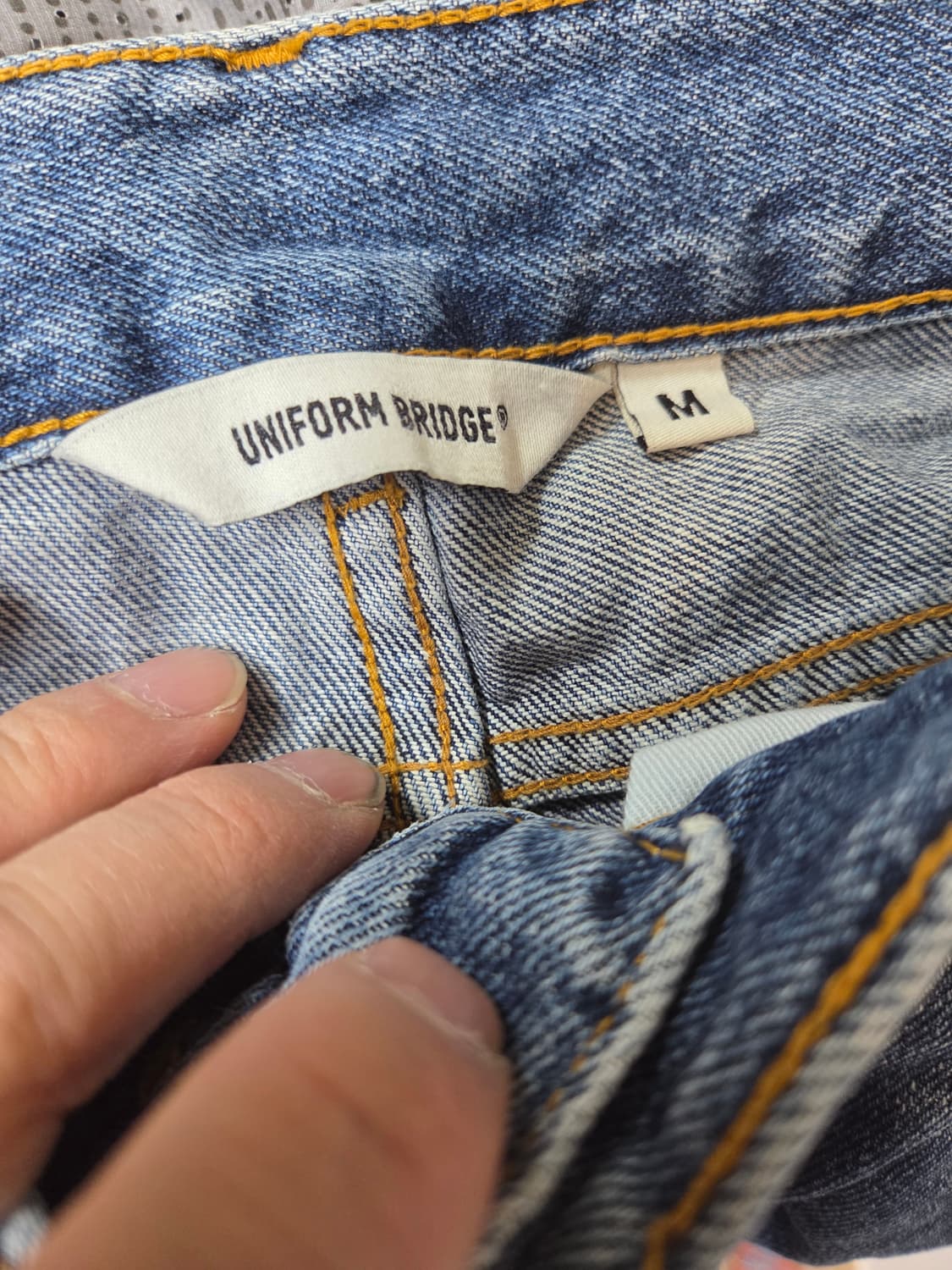 유니폼브릿지 원턱 데님반바지 m 대략 30 상품이미지3