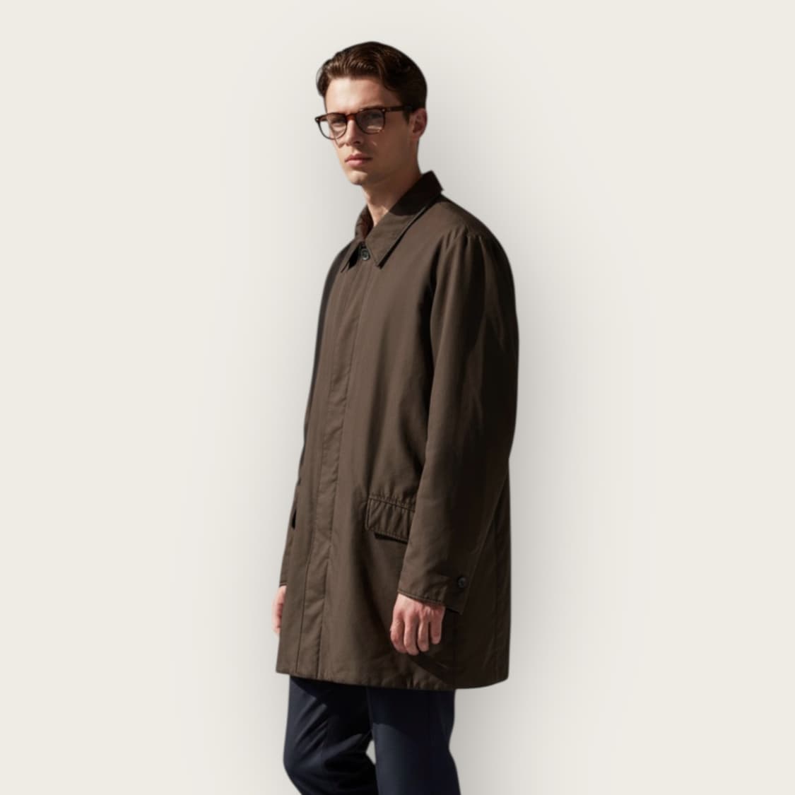 48/ 에르메스 레더트리밍 패딩 코트자켓 상품이미지1