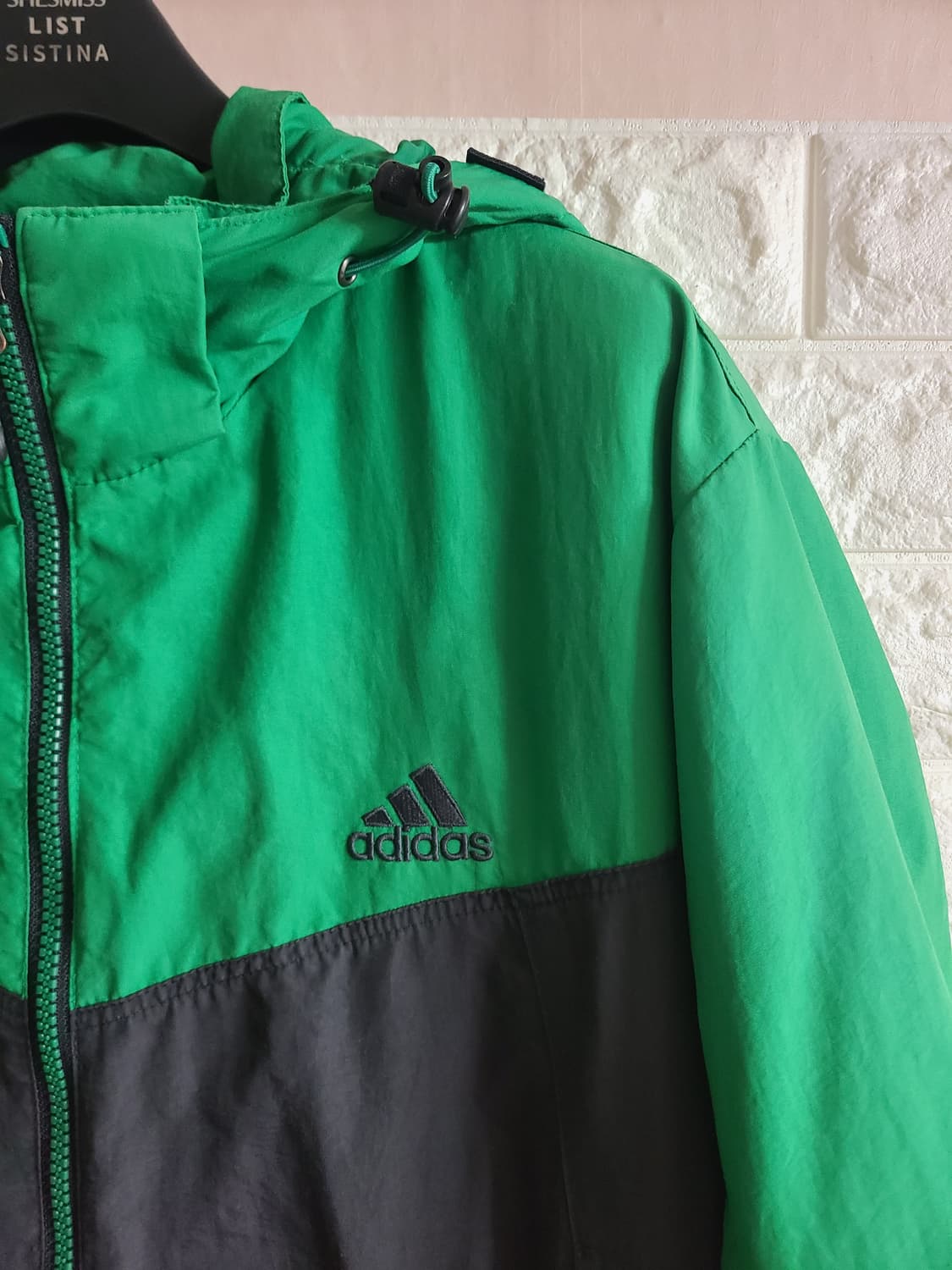 아디다스 그린/회색 후드 바람막이(105) 상품이미지2
