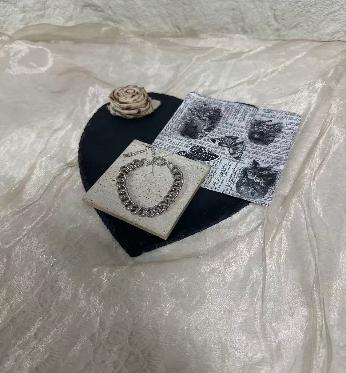 빈티지 고딕 쿠바체인 팔찌 상품이미지1