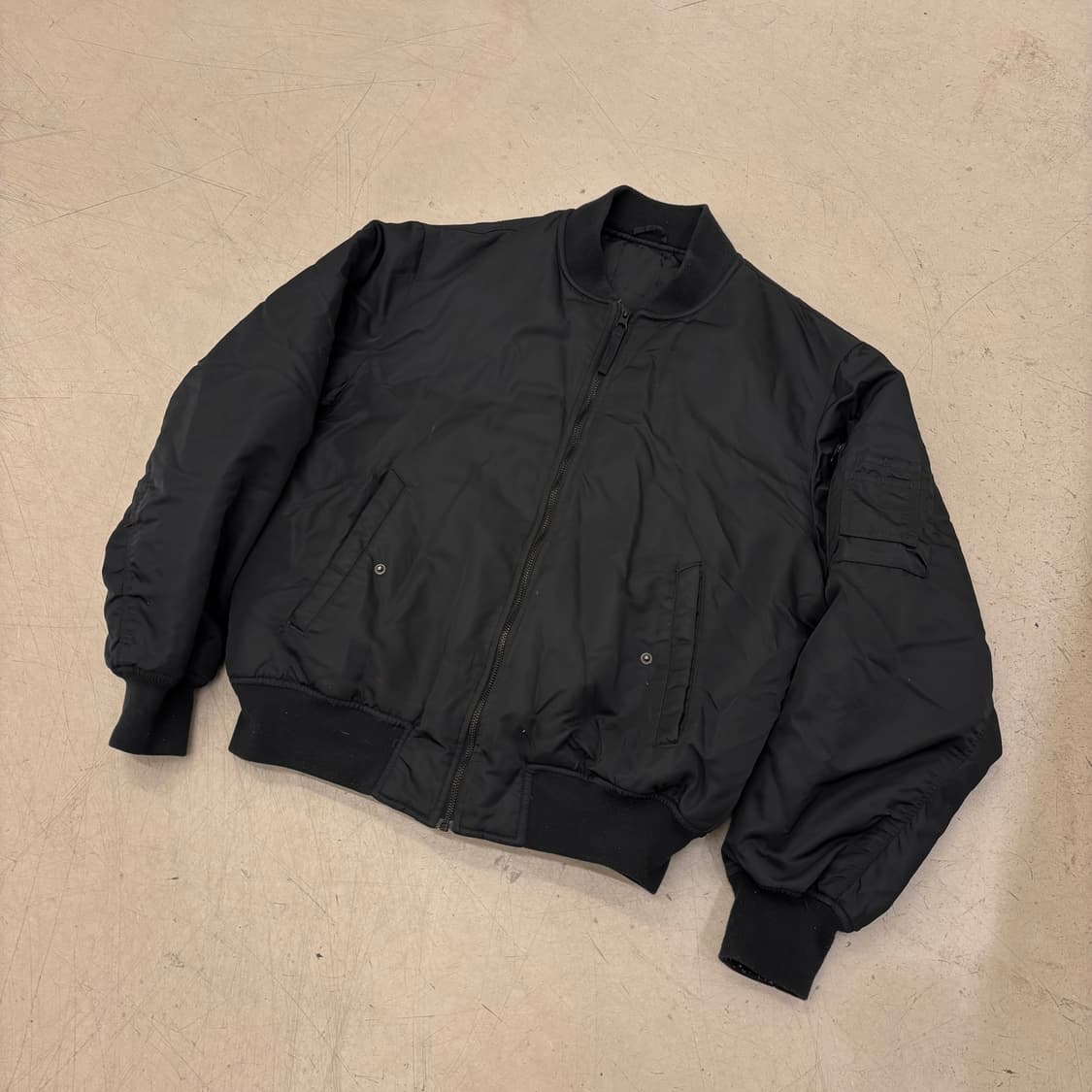 빈티지 블랙 ma1 항공점퍼 상품이미지1