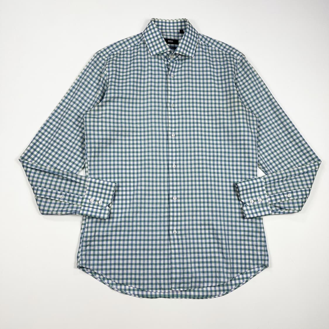 휴고보스 클래식 레귤러 핏 체크셔츠 (M) 상품이미지2