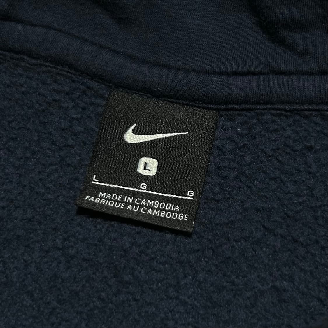 [M] Nike 나이키 네이비 스우시 베이직 후드티 상품이미지4