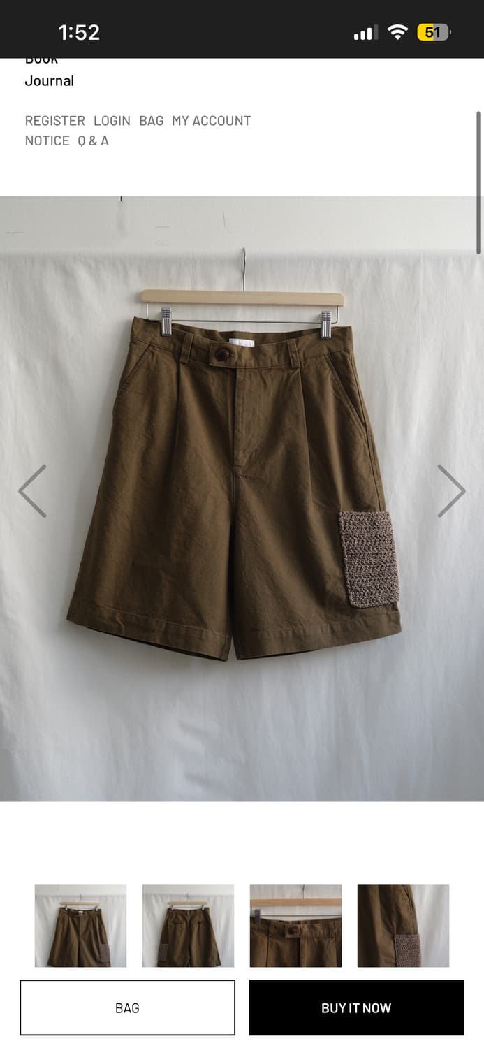 seasalt Hand knitting pocket shorts  상품이미지1