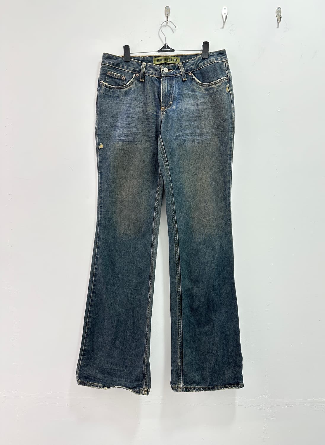 Fade lines flare cut denim pants 상품이미지3