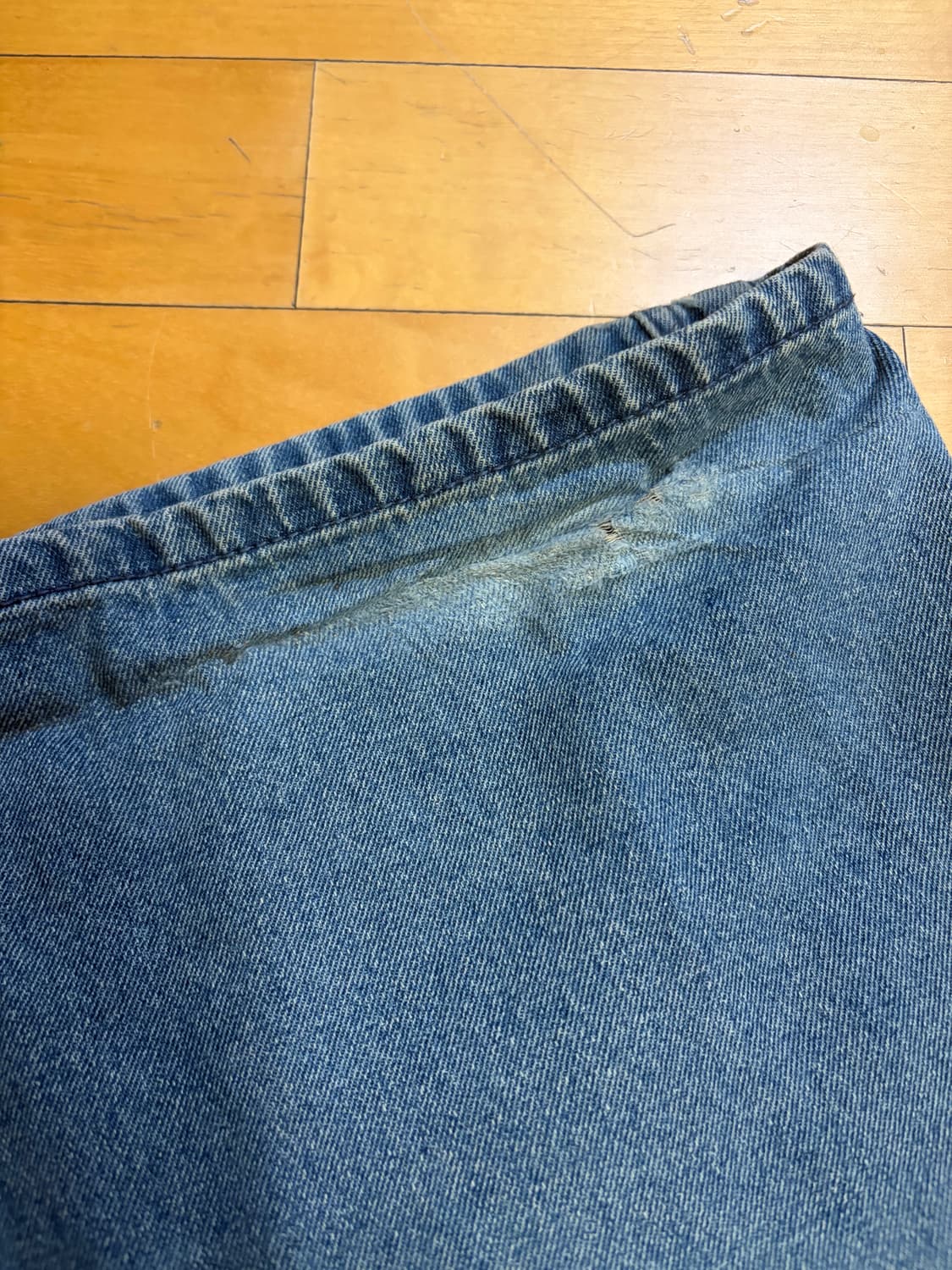 코이세이오 라운드 포켓 데님 블루 상품이미지3