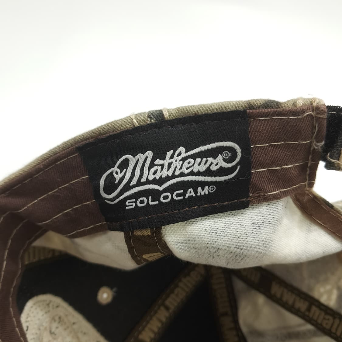 빈티지 Mathews 카모 디스트레스드 볼캡 P1604 상품이미지8