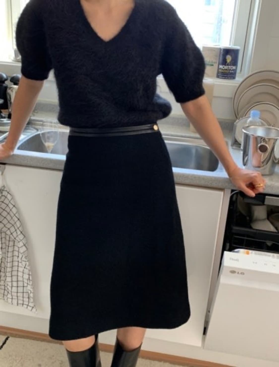 Mone 모네마켓 레이첼 미디 스커트 M 상품이미지3