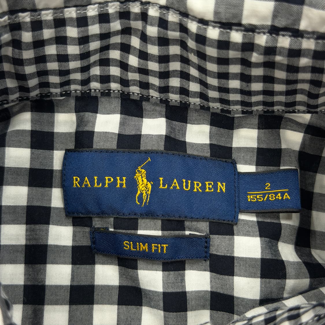 폴로 랄프로렌 여성 체크 셔츠 남방 블랙 2 상품이미지4