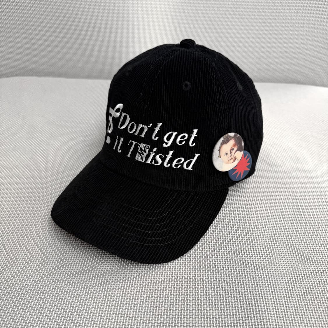 Don't get it TΣisted Corduroy Cap/black 상품이미지2