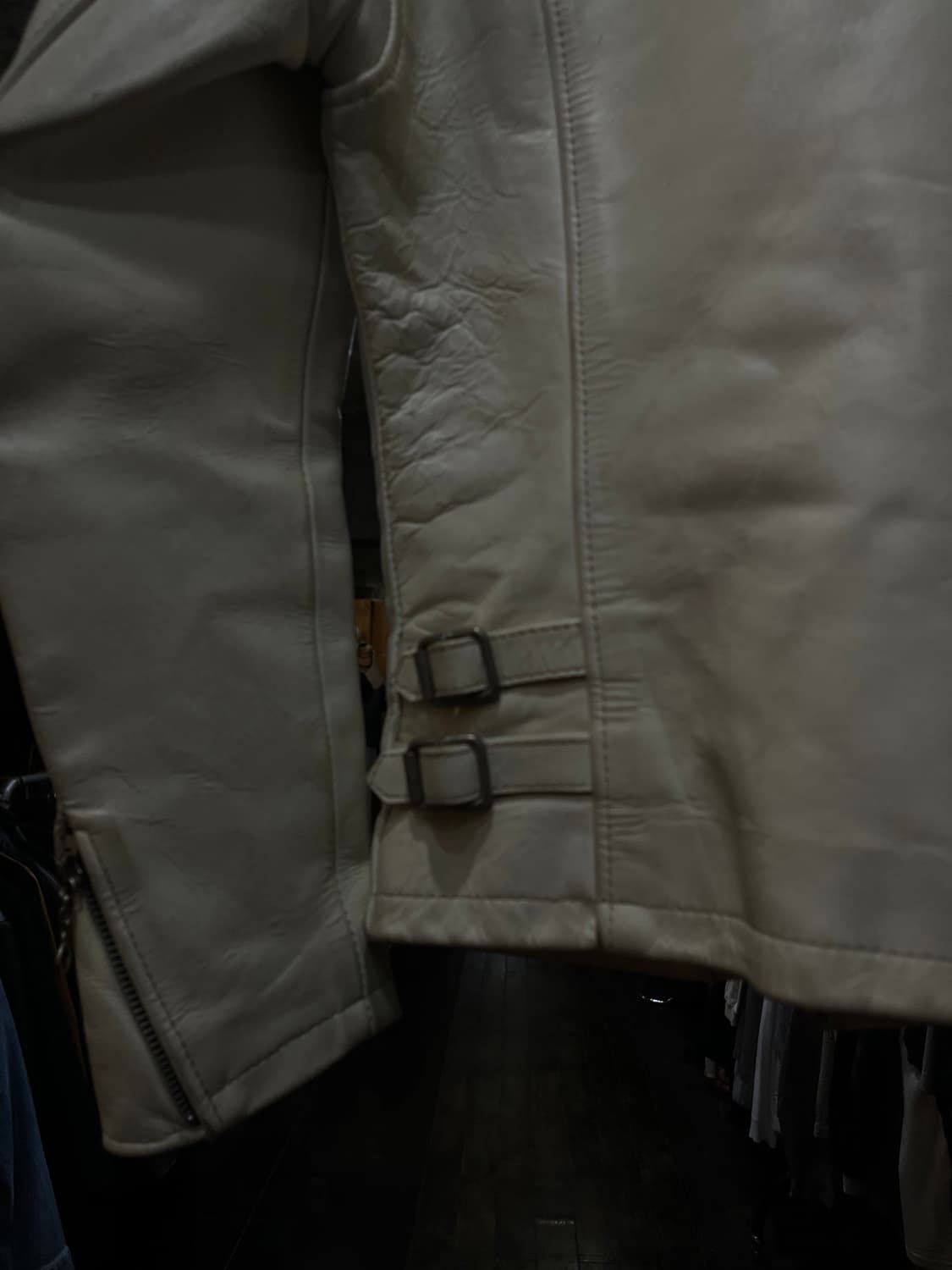 COOL SCAT 쿨스캐트 소가죽 싱글 레더 자켓 상품이미지7