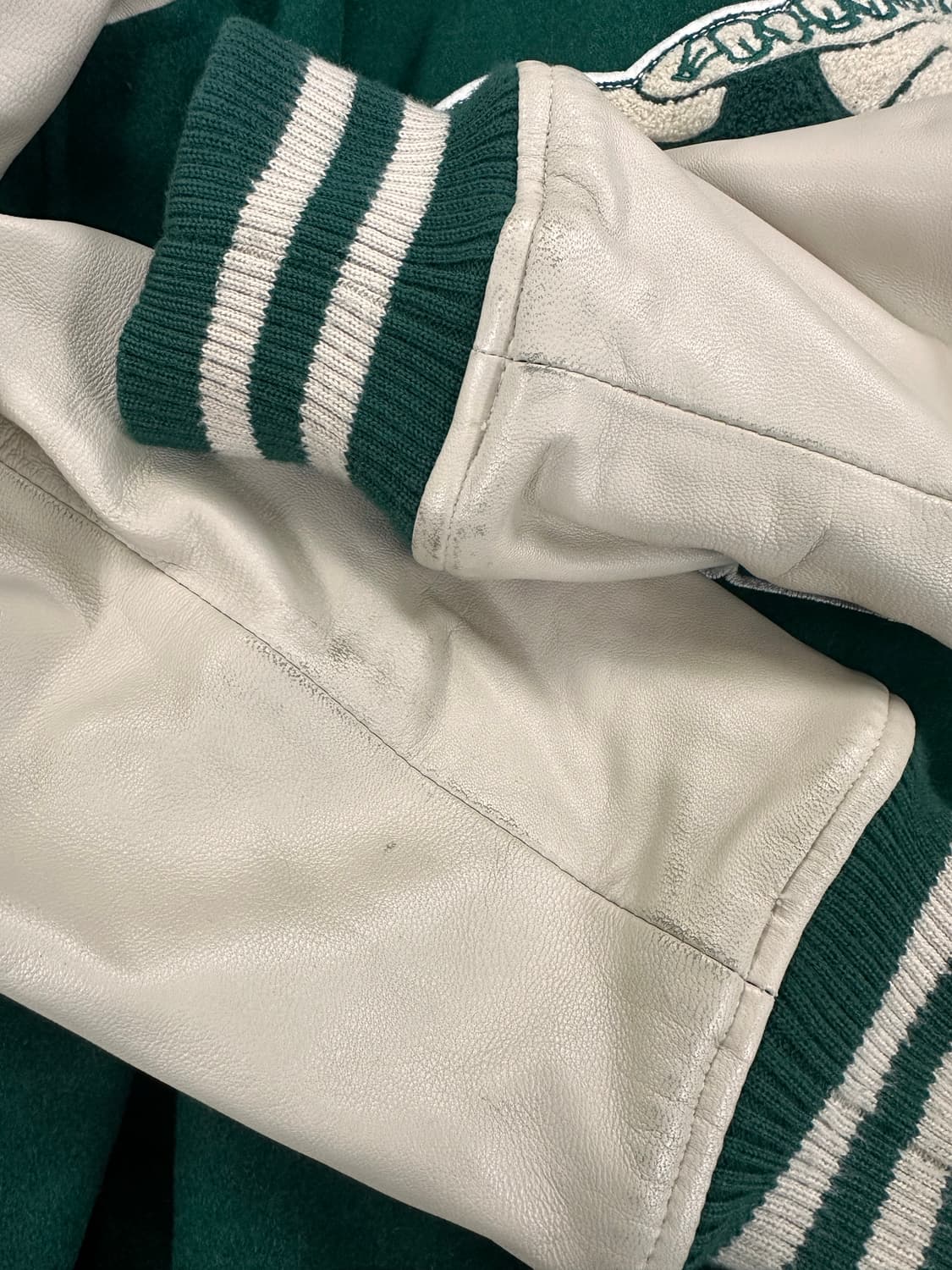 (50)퓨처랩 SAINTWEST 바시티 자켓 그린 상품이미지8