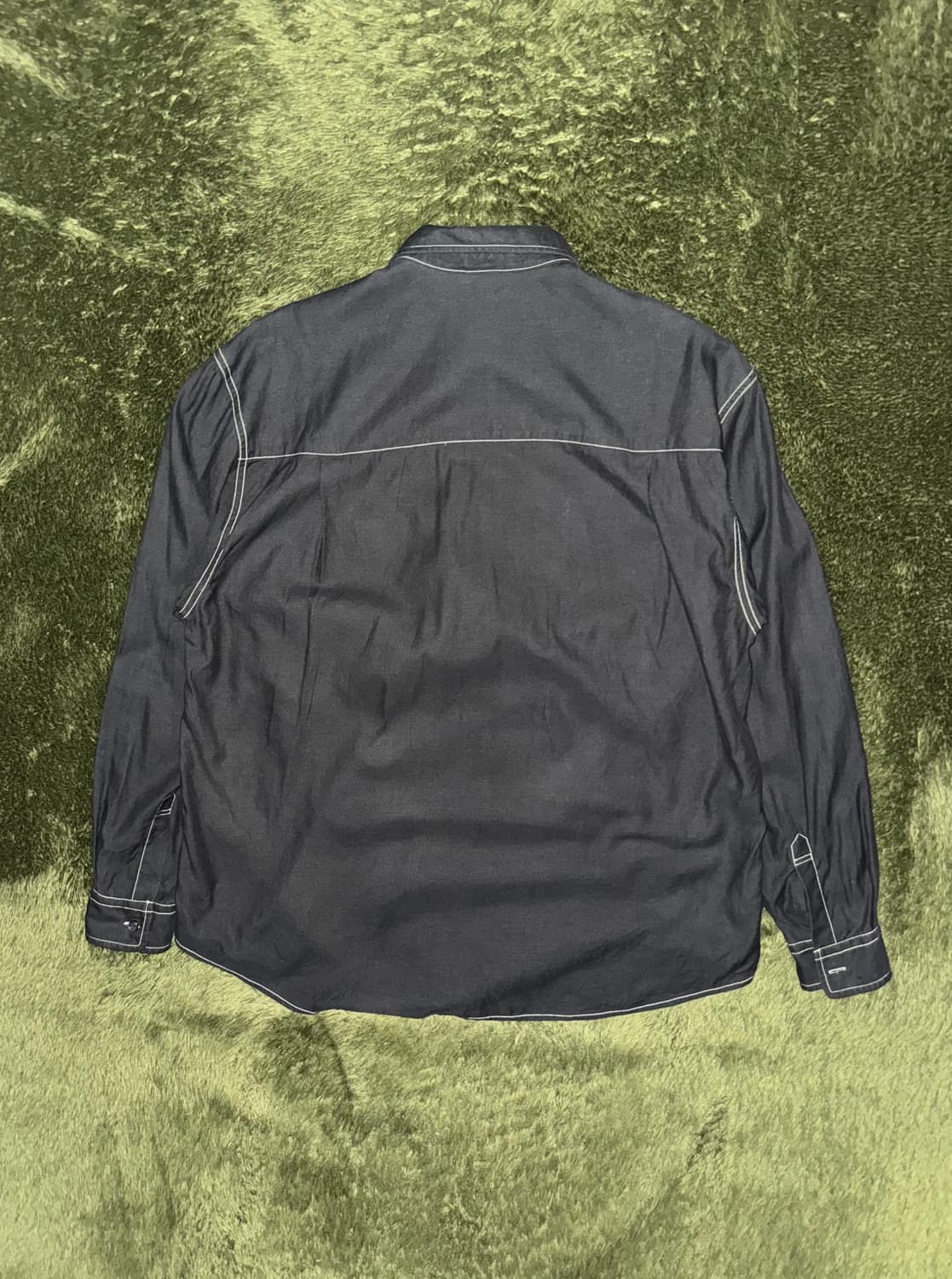 [2] 8division X 브라운야드 콜라보 텐셀 스티치 셔츠 블랙 상품이미지8