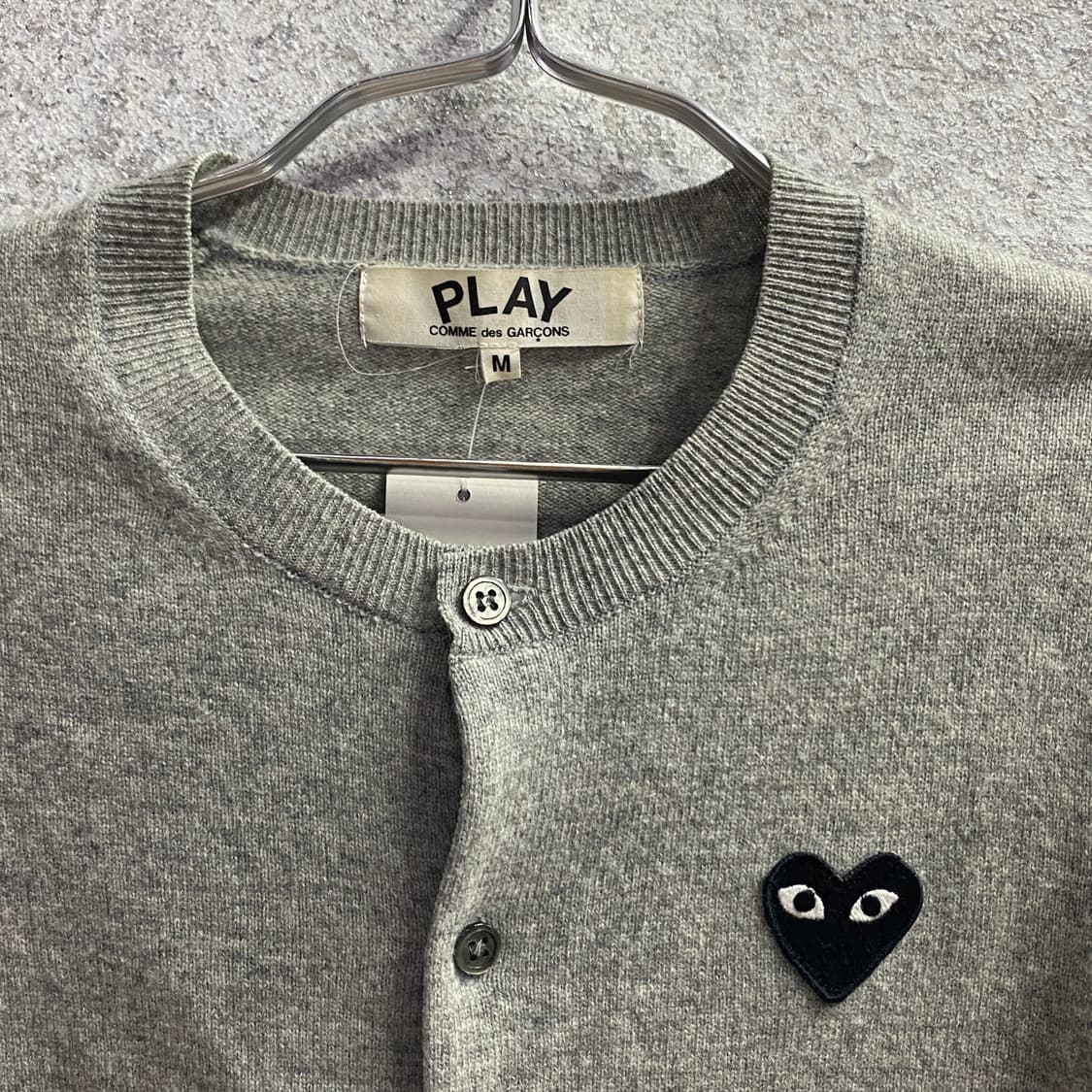 꼼데가르송 블랙 와트 와펜 크롭 가디건 그레이 B3518 상품이미지3