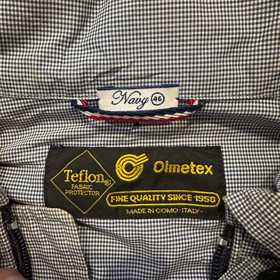 Navy 올메텍스 하운드투스 패턴 재킷  상품이미지6