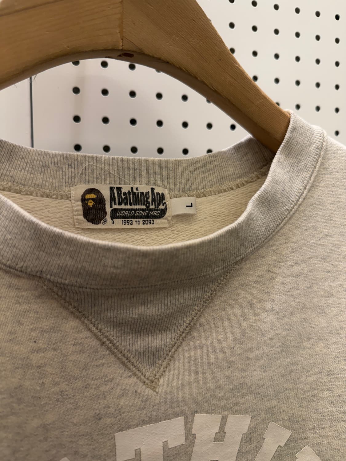 베이프 컬리지 크루넥 스웻 셔츠 U591 상품이미지4