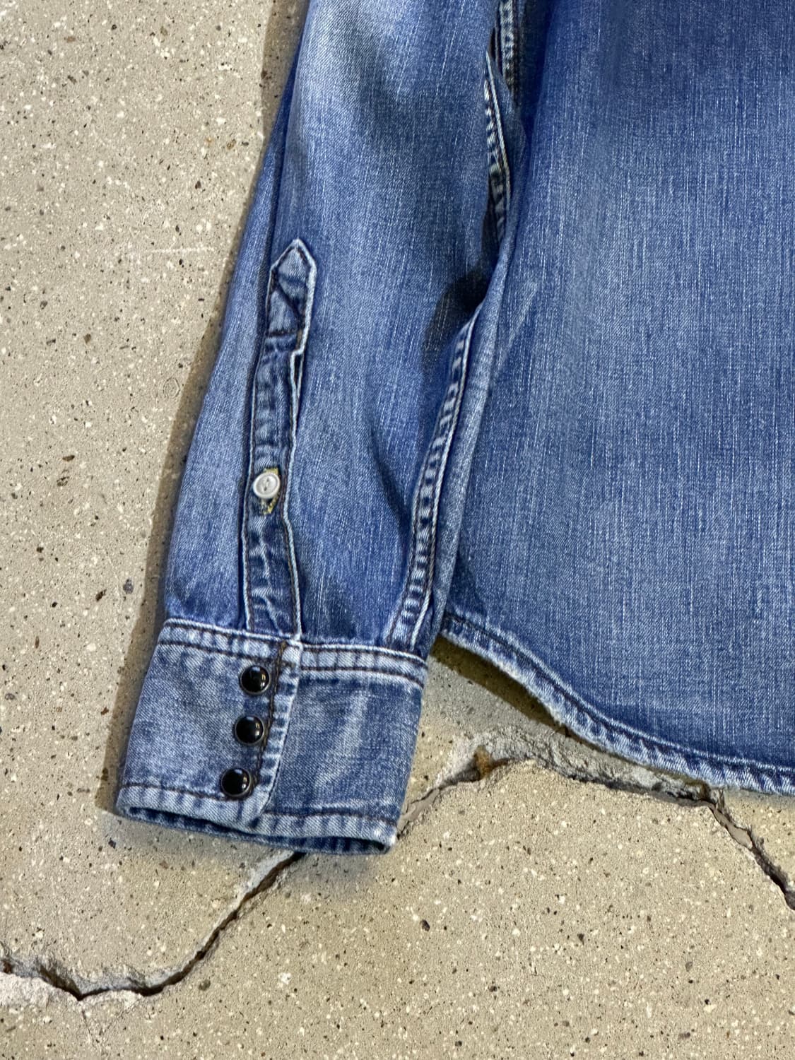 DIESEL 디젤 진청워싱 긴팔셔츠 상품이미지8