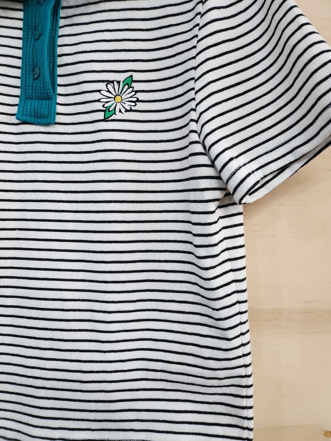 1062) CLUMPPY 스트라이프 카라 반팔티 상품이미지3