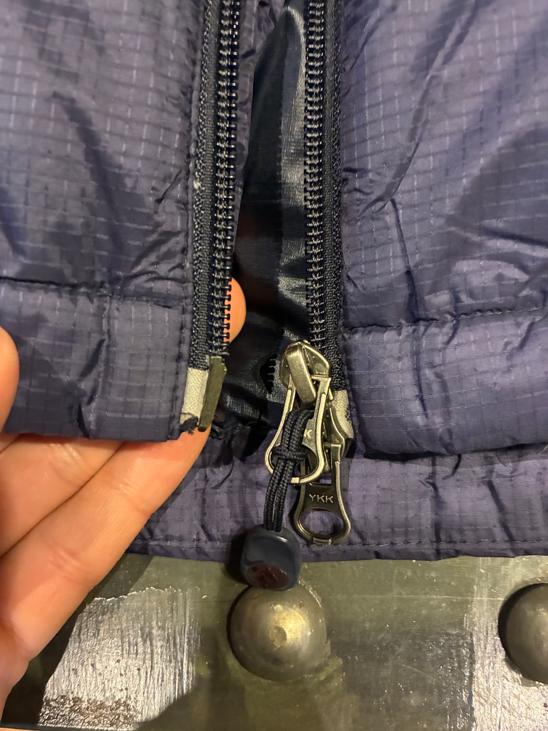 105) 몽벨 윈드프루프 구스다운 패딩 딥 퍼플 상품이미지4