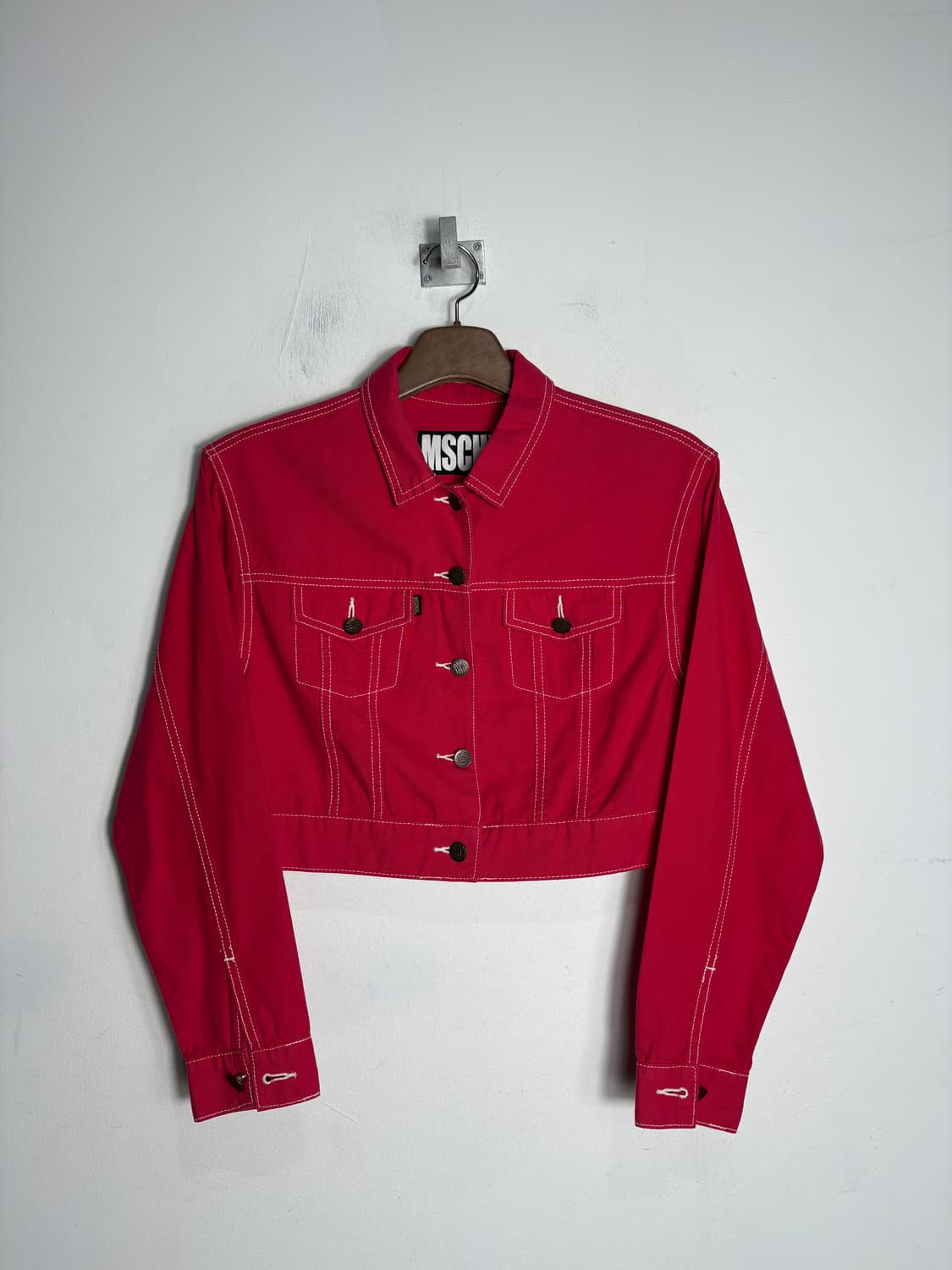 Mschf 미스치프 핫핑크 코튼 숏 자켓 상품이미지1