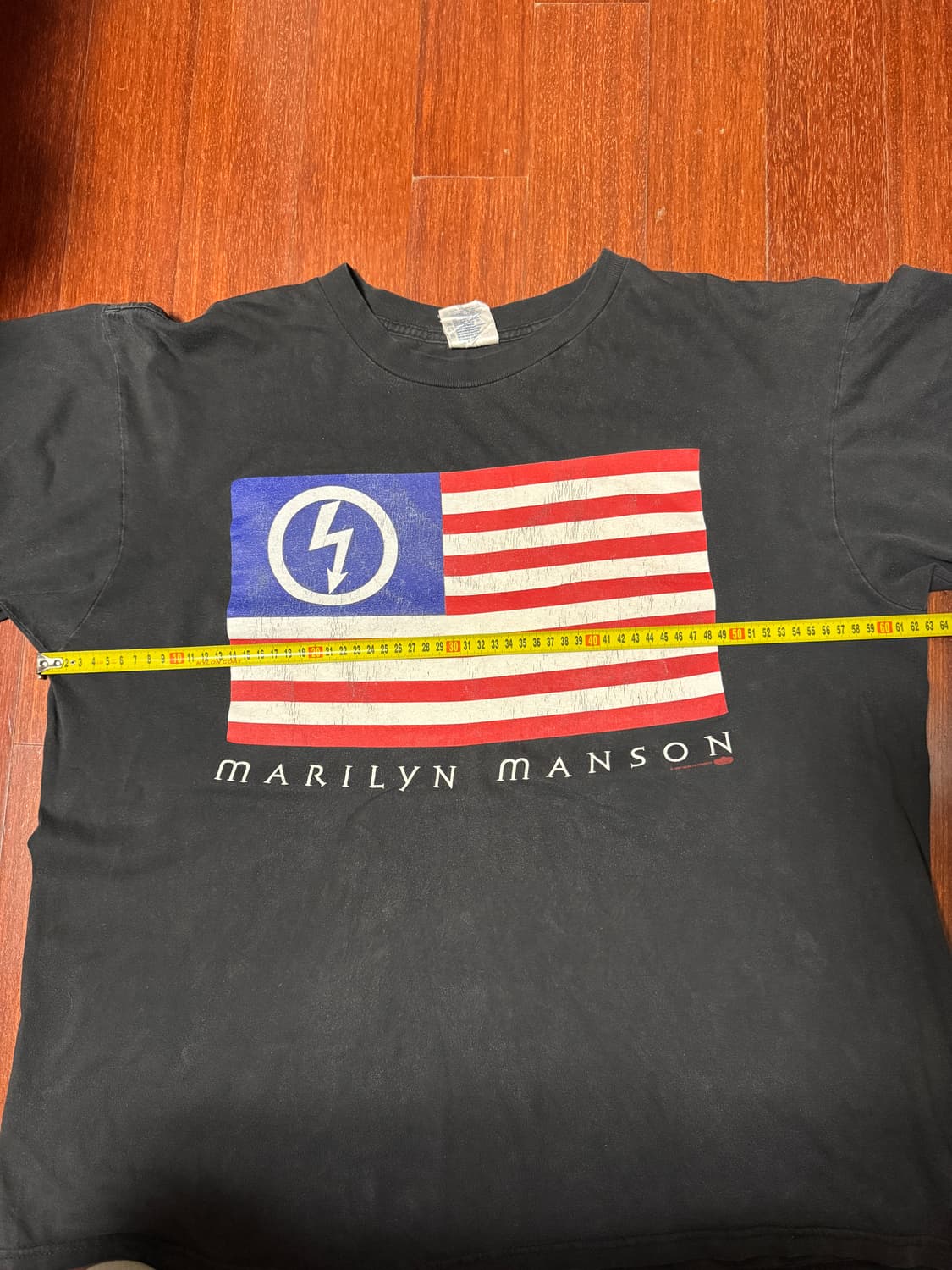 [XL] 마릴린 맨슨 Anti Christ Super Star 성조기티 상품이미지6