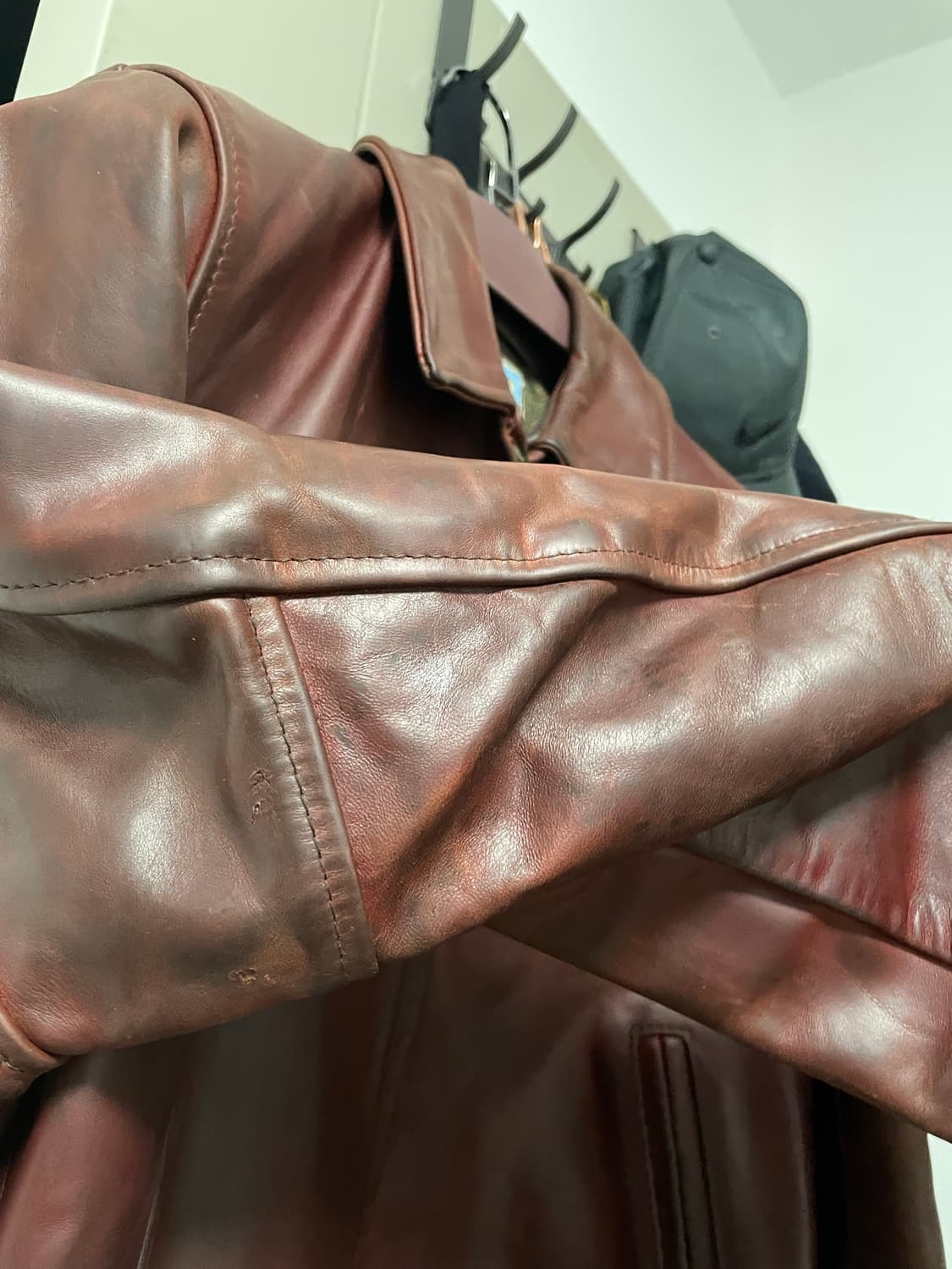 에어로레더 하이웨이맨 40 버건디 크롬악셀 상품이미지7