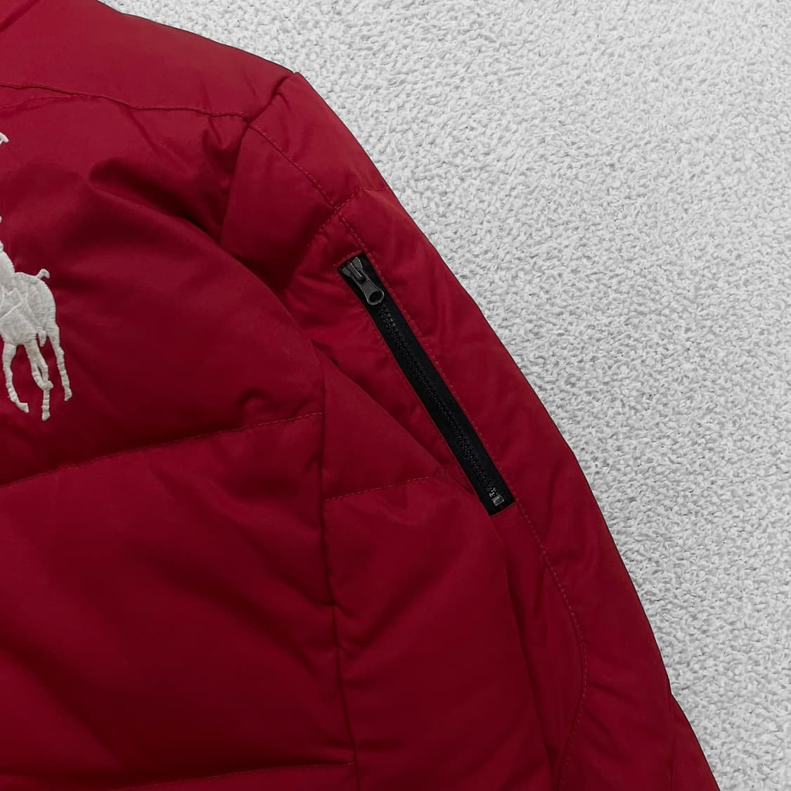 폴로 랄프로렌 빅 포니 다운 푸퍼 패딩 레드 상품이미지3
