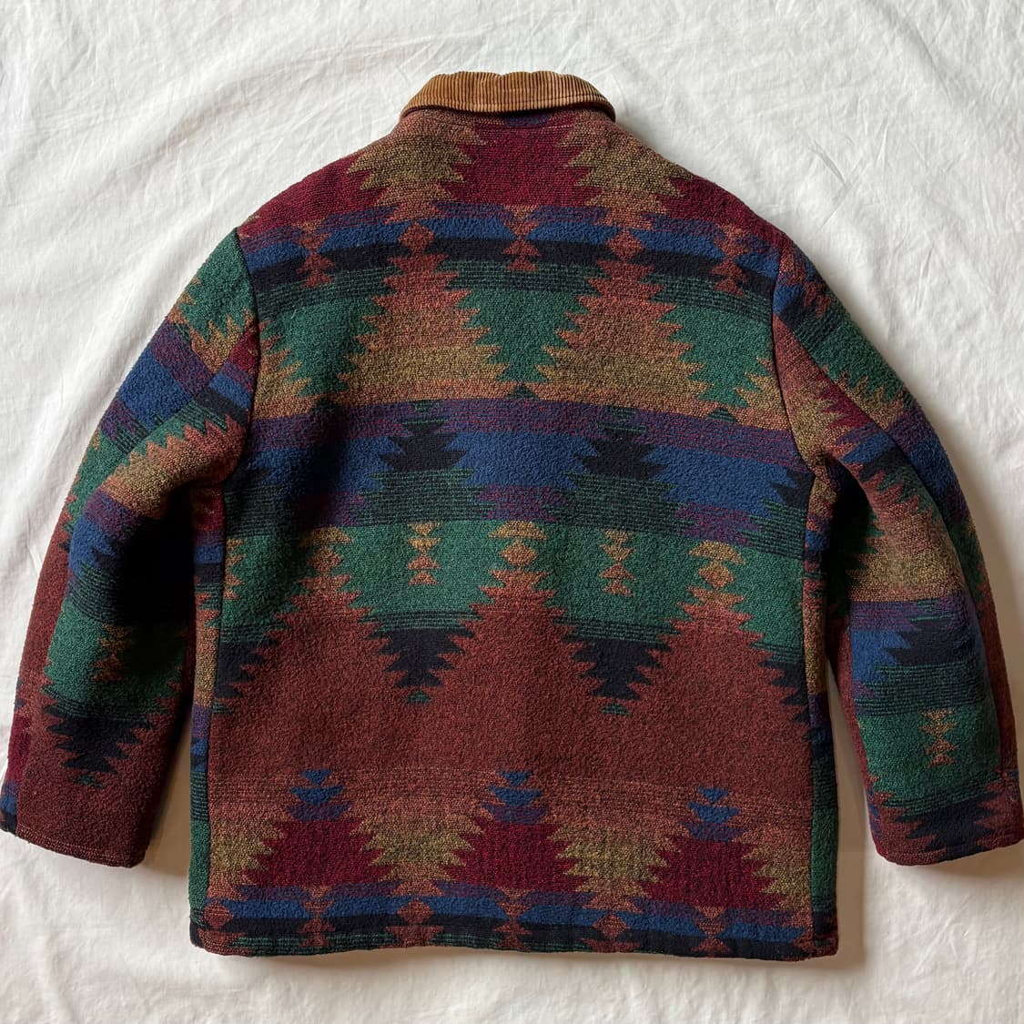 [105] 80s USA Cal Craft 나바호 자카드 더플 자켓 상품이미지9