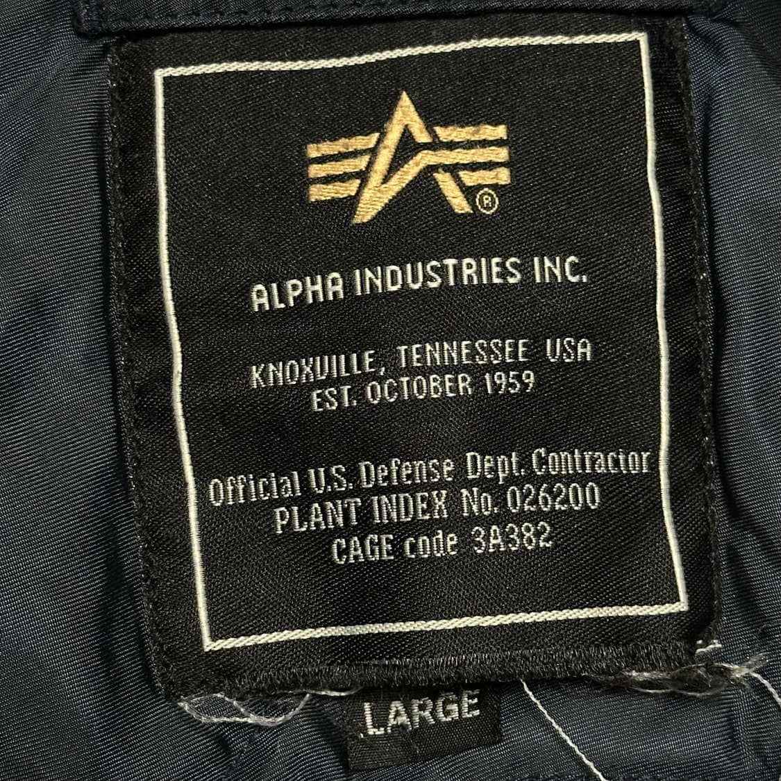 L 알파인더스트리 ma-1 네이비 항공 자켓  상품이미지4