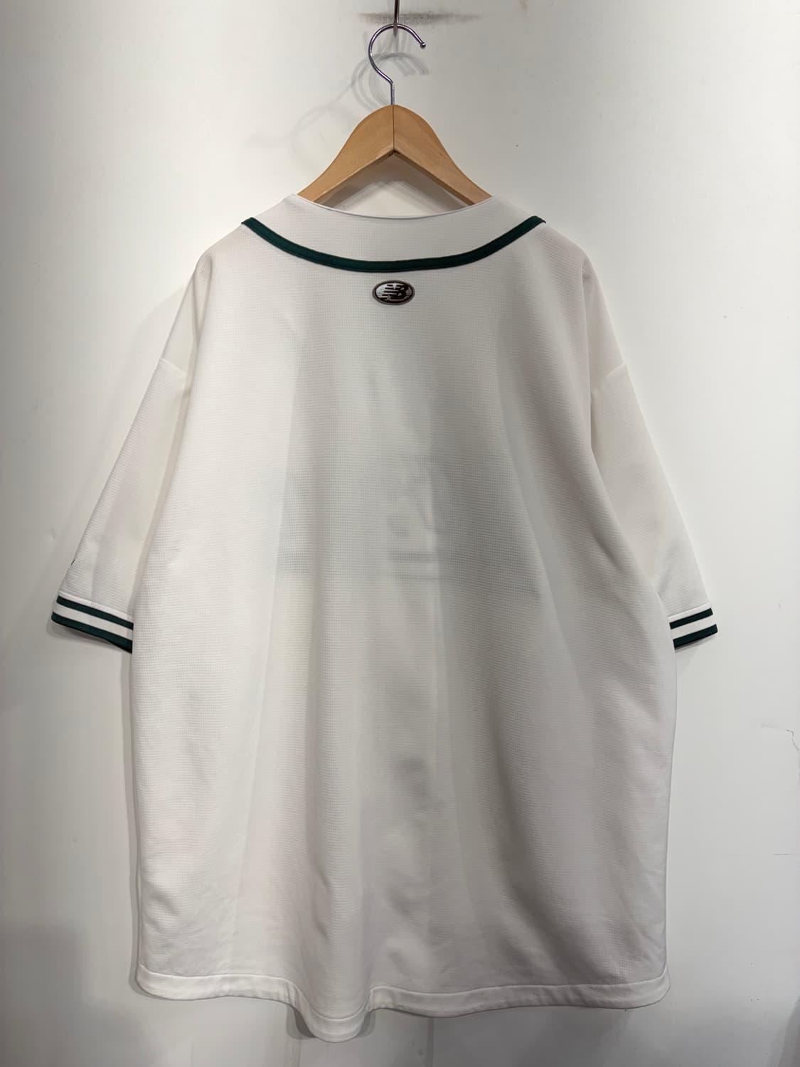 XXL 뉴발란스 NBSC 베이스볼 반팔 저지 화이트  상품이미지9