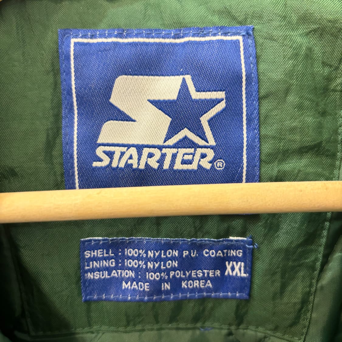 90s 스타터 올드스쿨 빈티지 마이애미 허리케인스 패딩 자켓 2XL 상품이미지6