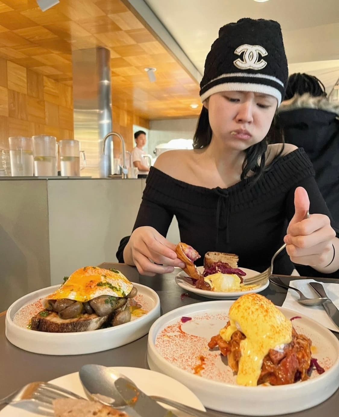 새상품) 글로니 베라 스윙 롱 슬리브 - 블랙 상품이미지5