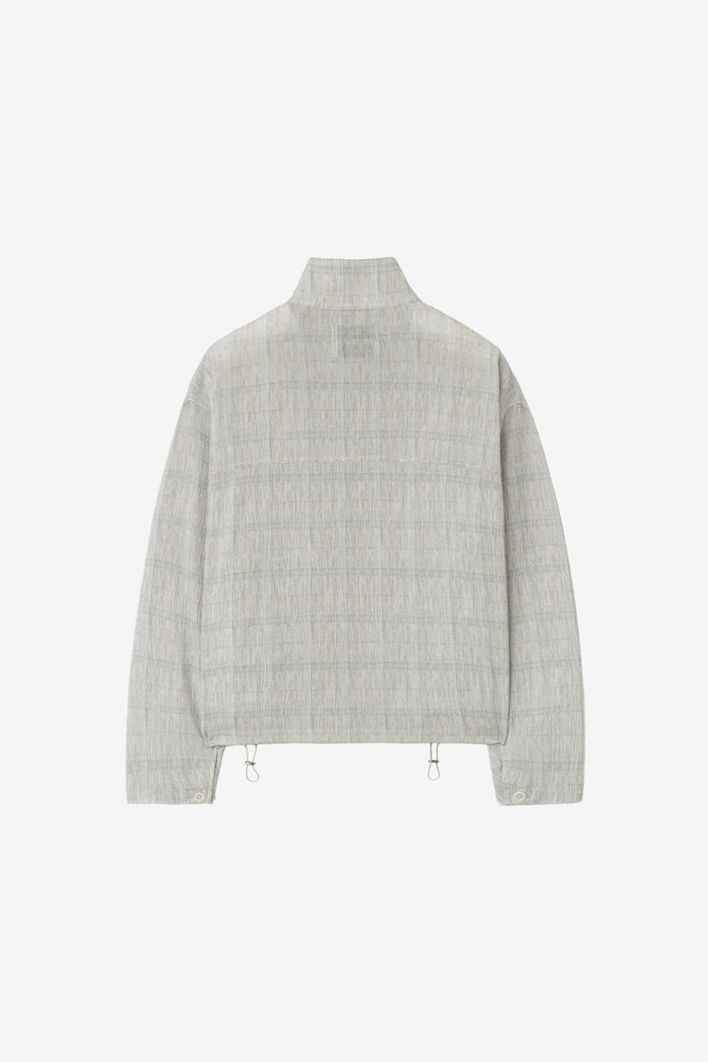 (L,새상품) 인사일런스 플리츠 체크 자켓 BEIGE 상품이미지6