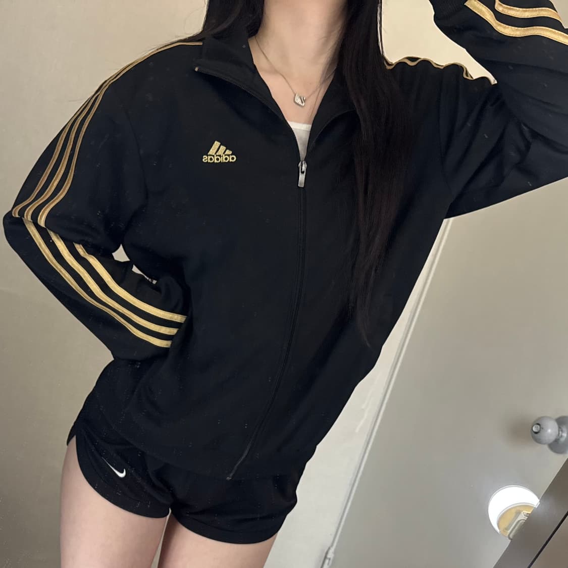 아디다스 골검 삼선 큐빅 트랙탑져지 🖤💛 상품이미지3