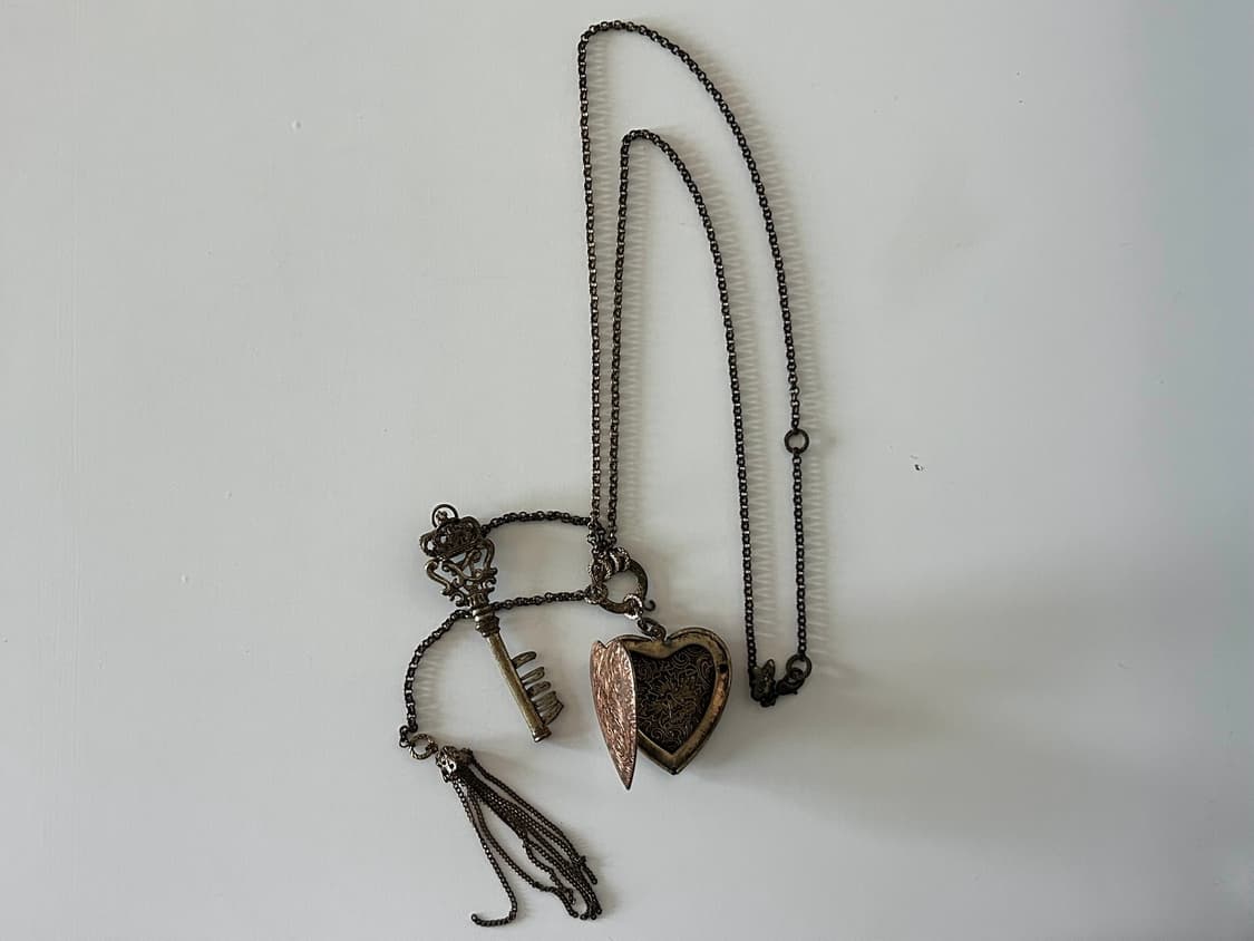 빈티지 오픈 하트 목걸이 상품이미지3